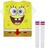 A SpongeBob Schwammkopf costume set for children, including a shirt and two pairs of socks. Produktbild-Vorschau