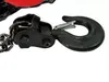 A close-up view of a chain hoist hook and chain. Náhled obrázku produktu