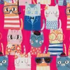 Geschenkpapier Katzen feiern Strandparty 70cm x 2m Rolle Produktbild-Vorschau 2