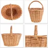 Creative Home Weidenkorb mit Henkel - 32 x 24 x 29 cm (+/- Produktbild-Vorschau 8