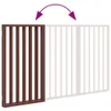vidaXL 3 ks Skládací branka pro psy hnědá 150 cm topolové Náhled obrázku produktu 6