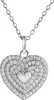 V Anhänger mit Kette 925/- Sterling Silber 42+3cm weiß Produktbild-Vorschau 1