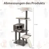 COSTWAY Kratzbaum groß 171cm, Katzenbaum mit Plattformen, Produktbild-Vorschau 7