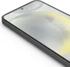 A close-up view of the corner of a smartphone with a dark gray case and a screen protector. Anteprima dell’immagine prodotto