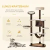 PawHut Kratzbaum mit Katzenhöhle Hängematte XXL Katzenbaum Produktbild-Vorschau 4