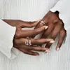 Pandora Damen-Stapelring 585 Rotgold Ringgröße 50 (15.9) Produktbild-Vorschau 9