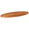 Tischplatte 140x60x3,8 cm Oval Massivholz Akazie Produktbild-Vorschau 2