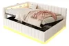 Letto imbottito 140x200 cm con spazio contenitore a Anteprima dell’immagine prodotto 9