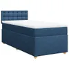 Boxspringbett mit Matratze Blau 90x190 cm Stoff Produktbild-Vorschau 1