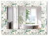 Florales Aquarellmuster – Rechteckiger Spiegel mit Druck Produktbild-Vorschau 1