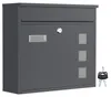 Skrzynka na listy Wiltec V12 antracyt 360 x 115 x 320 mm, Podgląd zdjęcia produktu 8