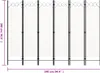 vidaXL 6-częściowy rozdzielacz do pokoju biały 240x180 cm Podgląd zdjęcia produktu 5