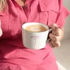Tasse, Becher Flower Blume weiß rosa 300ml Keramik Bastion Produktbild-Vorschau 2