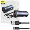 Baseus Schnelles Autoladegerät 2X Usb 40W + Usb Typ C Kabel Produktbild-Vorschau 1