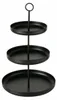 Boltze Gruppe Credo Etagere schwarz 32,5cm (1 Stück) Produktbild-Vorschau 1