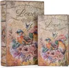 Couvertures de livres avec fleurs et oiseaux - Boîtes à Voir les images du produit 1