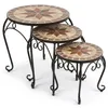 Lot de 3 : tabourets, tables basses et étagères en Voir les images du produit 3