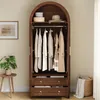 Merax Kleiderschrank mit Bogen-Nische und Rattan-Doppeltür, Produktbild-Vorschau 5