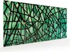 Wanduhr aus Glas mit Motiv Geometrisches Glasmuster- 60 x Produktbild-Vorschau 2