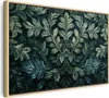 Italienischer Leinwand Leinwandbild - Dark Green Victorian Produktbild-Vorschau 1