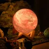 Lampa księżycowa 3D Starry Sky Moon Lamp 16 kolorów Zdalne Podgląd zdjęcia produktu 9
