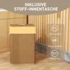 Panier à linge en bambou HOMCOM avec couvercle, 72 L, muni Voir les images du produit 7