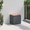 Panchina da giardino vidaXL antracite 40 x 40 x 43 cm Anteprima dell’immagine prodotto 3