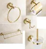 Accessori da bagno in ottone retrò set appendiabiti PREMIUM Anteprima dell’immagine prodotto 1