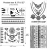 Temporäres Henna Tattoo Aufkleber Set für Frauen (10 Produktbild-Vorschau 4