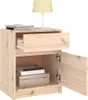 vidaXL Nočná skrinka 40x31x50 cm z masívneho borovicového Náhľad obrázku produktu 5