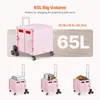 Carrello spesa VEVOR, pieghevole, alluminio, 2 ruote, Anteprima dell’immagine prodotto 3