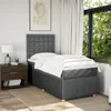 vidaXL Boxspringbett mit Matratze Dunkelgrau 90x190 cm Produktbild-Vorschau 3