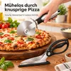 Pizzaschere & Pizzaschneider Set 2-teilig – Edelstahl Pizza Produktbild-Vorschau 6
