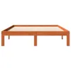 Design Massivholzbett Wachsbraun 120x190 cm Kiefer, Produktbild-Vorschau 4