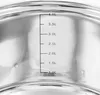 Close-up view of measurement markings on the inside of a pot or container. Produktbild-Vorschau