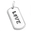 Anhänger 32x16mm LOVE rhodiniert Silber 925 silber 32x16mm Produktbild-Vorschau 4