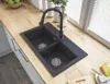 Miscelatore da cucina con bocca estraibile, nero, Anteprima dell’immagine prodotto 13