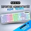 KLIM Chroma RGB Gaming Tastatur QWERTZ deutsch mit USB Produktbild-Vorschau 2