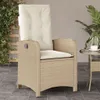 The Living Store Gartensessel mit Kissen 2 Stk. Verstellbar Produktbild-Vorschau 4