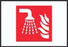 Wassernebelrohr Symbol Schild A5 (148x210mm) Produktbild-Vorschau 1
