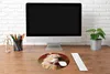 MuchoWow® Mauspad Mousepad Hamster beim Zähneputzen 40x40 Produktbild-Vorschau 4