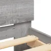 vidaXL Struttura letto con testiera e luci LED Grigio Anteprima dell’immagine prodotto 11