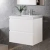 60 cm Badmöbel-Set Unterschrank mit dick Keramik waschtisch Produktbild-Vorschau 1