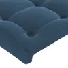 vidaXL Tête de lit avec oreilles bleu foncé 183x23x118/128 Voir les images du produit 5