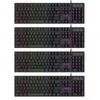 4x RGB LED Gaming QWERTZ Tastatur Schwarz USB Keyboard Produktbild-Vorschau 1