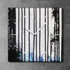 Coloray Uhr auf Leinwand 30x30 cm Wand Uhr Dekoration Produktbild-Vorschau 2