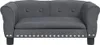vidaXL Hundebett Dunkelgrau 70x45x30 cm Samt Produktbild-Vorschau 3