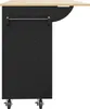 MODFU: Isola da cucina nera, carrello da cucina con piano Anteprima dell’immagine prodotto 11