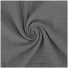 Musselin Stoff extra breit 280 cm in  Anthrazit – Double Gauze Baumwollstoff Meterware für Bettwäsche und Gardinen. Produktbild-Vorschau