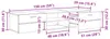 vidaXL Holzschrank 150 x 39 x 30 cm Weiß Holzwerkstoff Produktbild-Vorschau 8